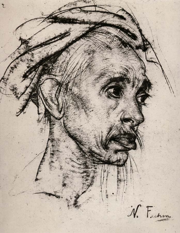 Head portrait of old man